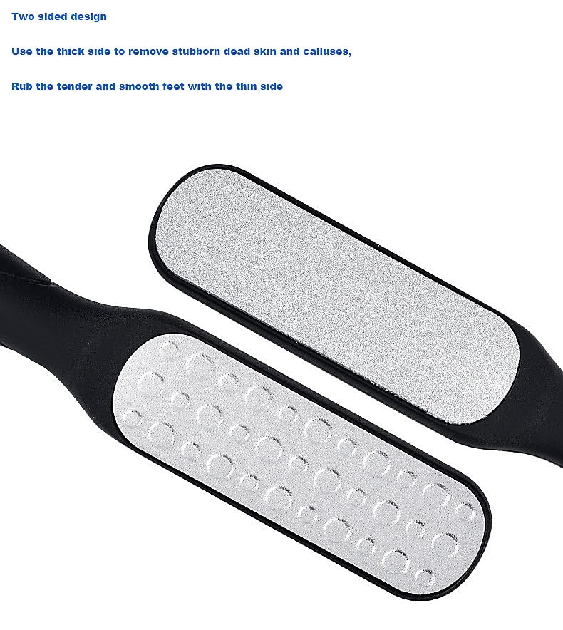 YOFAN 2-Pack Stainless Steel Foot File & Callus Remover Rasp