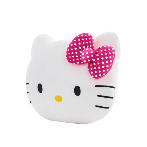 Northwest Hello Kitty Polka Dot Pretty Small Cloud Pillow 12 Inch – Kawaii Plush Stuffed Toy for Kids, Adults, Bedroom & Playroom Decor, Great Gift Idea