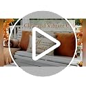 RABUSOFA Fall Pillow Cover 12x20 Inch, Beige Linen Autumn Farmhouse Decor