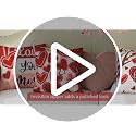 GEEORY Valentine's Day Throw Pillow Covers Set of 4 - 18x18 Inch Red Hearts