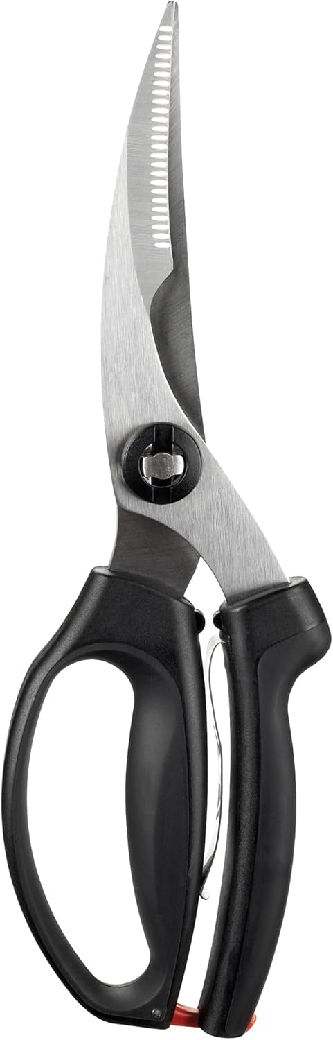 OXO Good Grips Poultry Shears - Spring-Loaded Design for Effortless Cutting | Black Finish