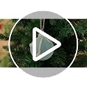 12 Pcs Coastal Christmas Tree Ornaments - Raffia Style, 2.36 Inch