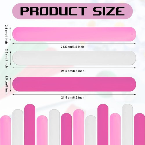 Charniol Wrapping Paper Roll Holder - 12-Piece Silicone Covered Metal Strips | 1 x 9 Inch Stabilizer in Rose Red, Pink, White