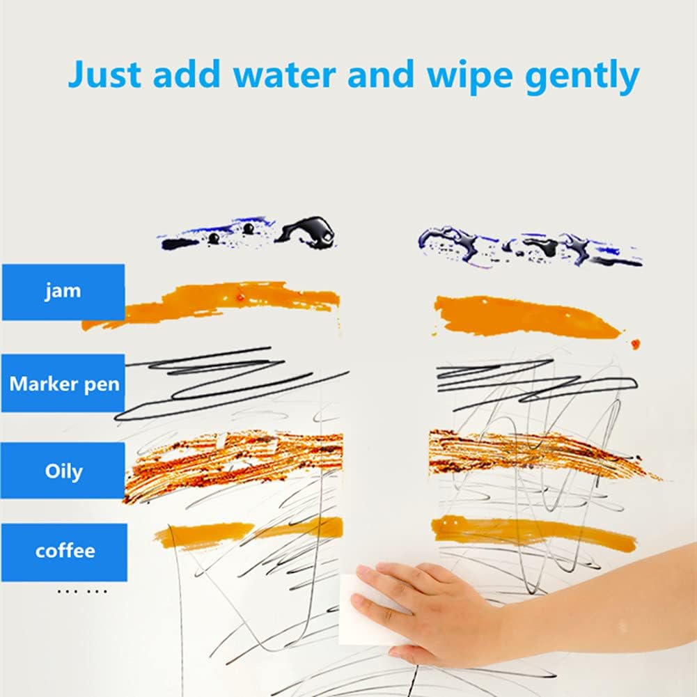 Magic Sponges 50-Pack Cleaning Erasers - Multi-Functional Melamine Foam Pads for Kitchen, Bathroom & Furniture