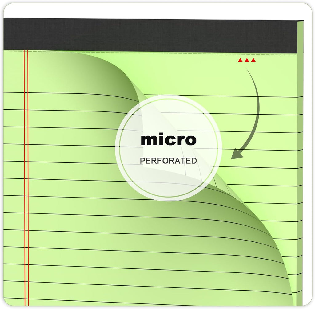 Skiennix 5-Pack Small Note Pads - 5x8 College Ruled Perforated Writing Pads | 30 Sheets Each