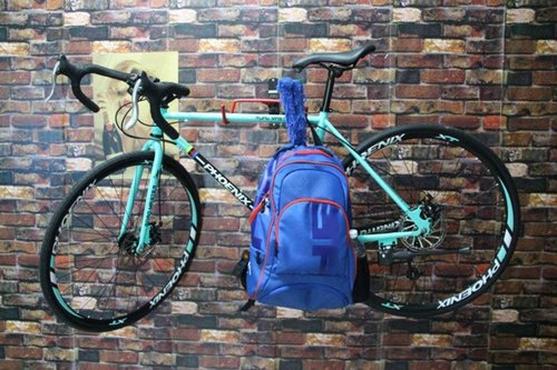 Dirza Bike Wall Mount | Foldable Bicycle Storage Rack - 2 Pack for Indoor Garage Use