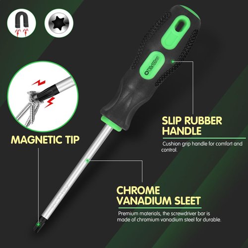 GURADESIGN 7PCS Magnetic Torx Screwdriver Set - T8 to T30 Star Screwdrivers for Precision Work