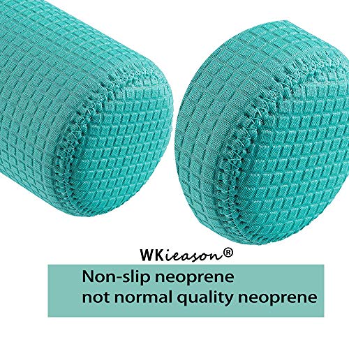 WK IEASON 12oz Neoprene Beer Bottle Sleeves - Insulated Coolers, Black (3 Pack)