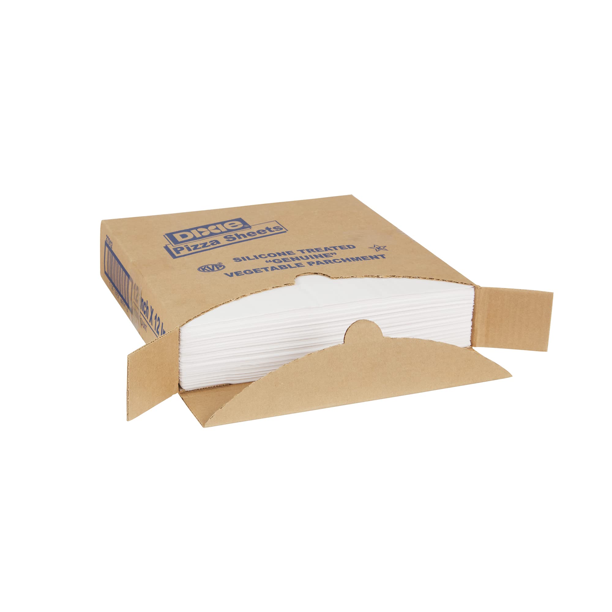Dixie Parchment Silicon-Coated Pizza Sheet by GP PRO (Georgia-Pacific), White, 27S12, 12" L x 12" W, (Case of 1,000)