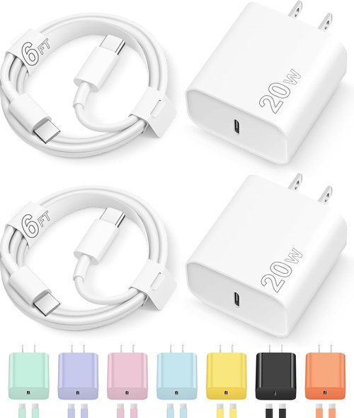 iPhone 17 Charger - Fast Charging USB-C Block with 6FT Cable for iPhone 17/16/15 & iPad Pro