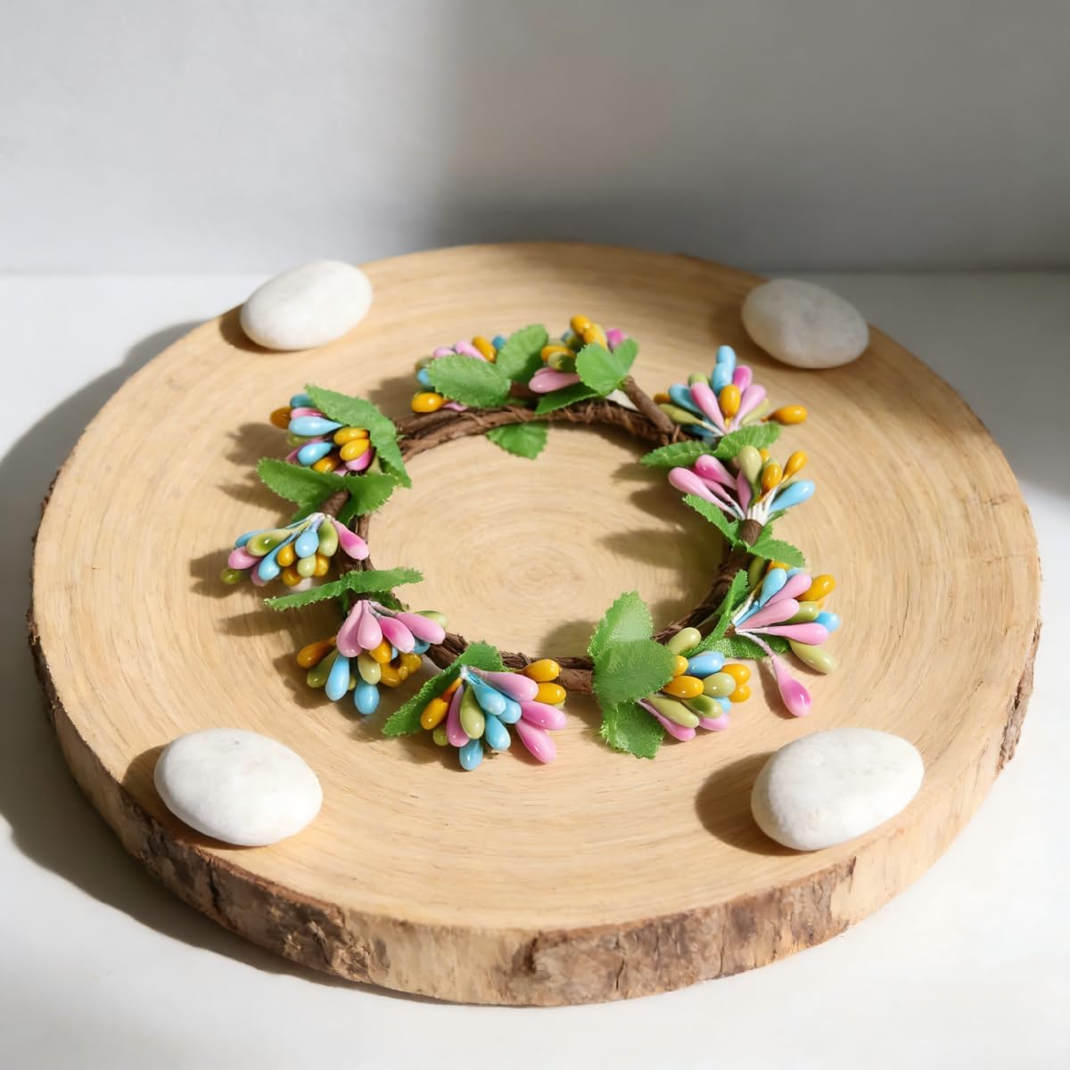 Regine Switzerland Easter Wreath - Decorative Artificial Eggs for Spring & Summer Home Decor | 2.56-Inch Diameter