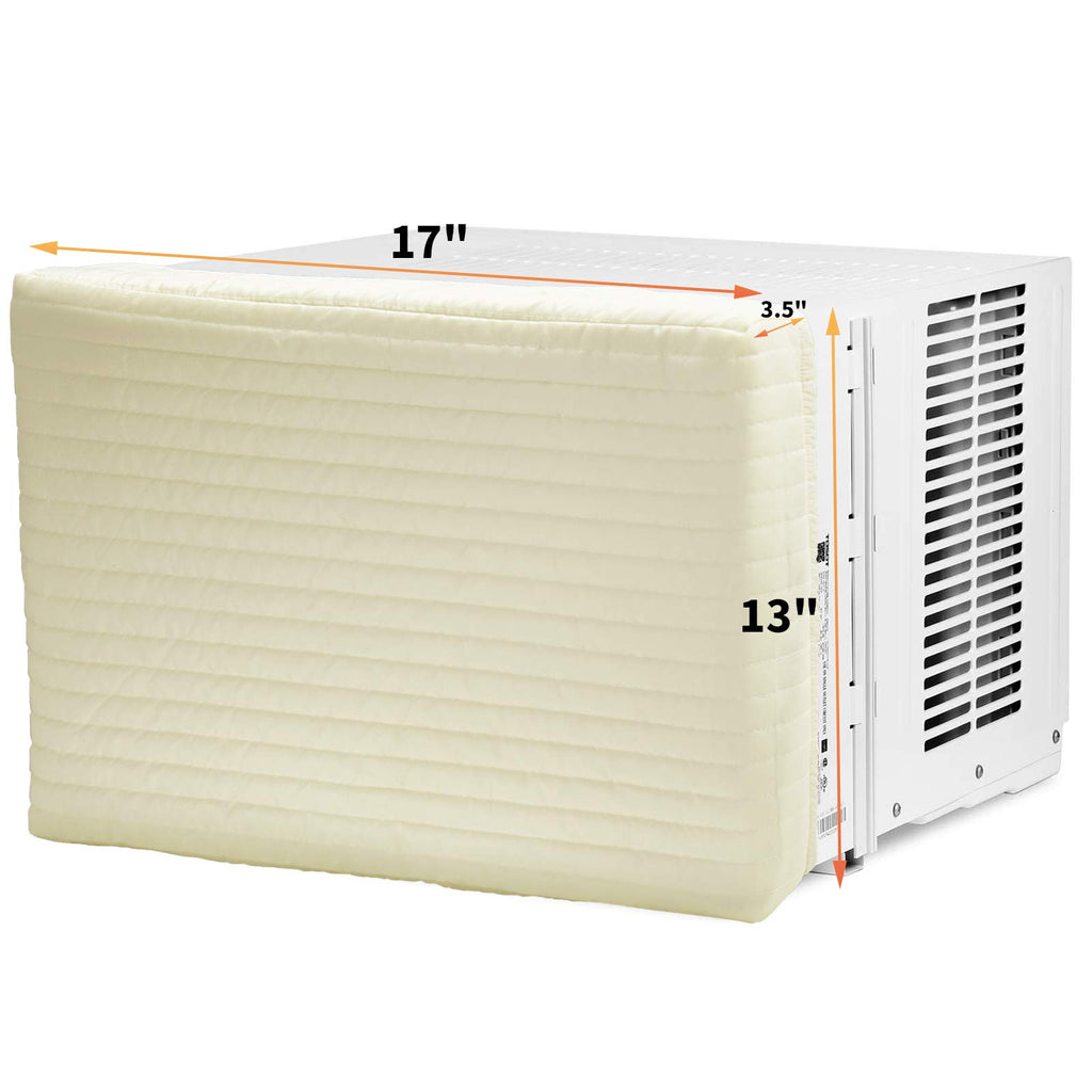 Homydom Indoor Air Conditioner Cover AC Unit Covers (Beige, 28"x20"x3.5")