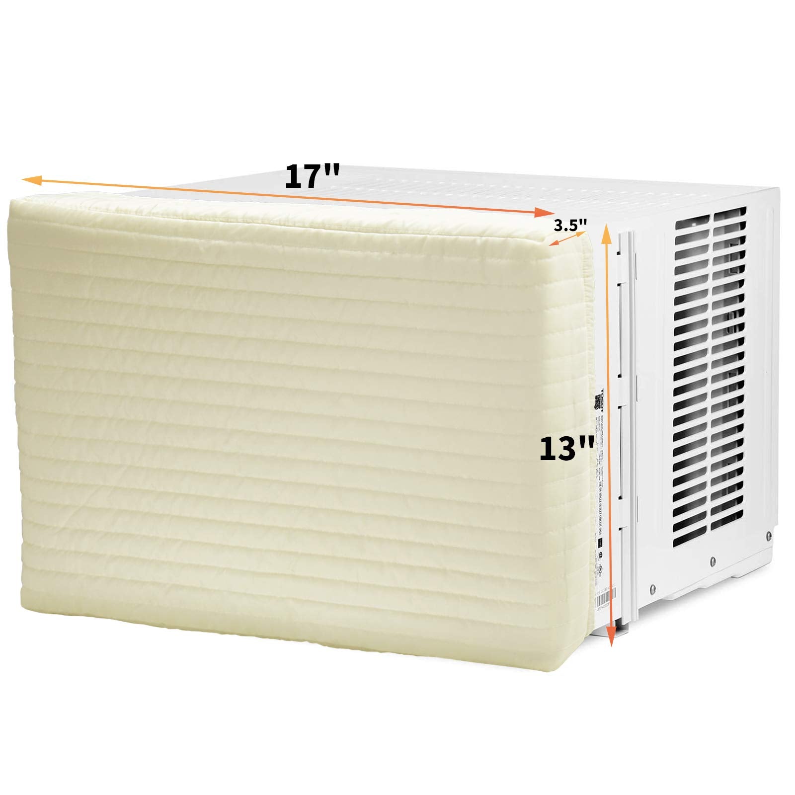 Homydom Indoor Air Conditioner Cover AC Unit Covers (Beige, 28"x20"x3.5")