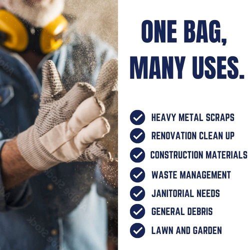 Plasticplace - W33LDC1 33 Gallon Trash Bags │ 1.2 Mil │ Clear Heavy Duty Garbage Can Liners │ 33" x 39" (100 Count)