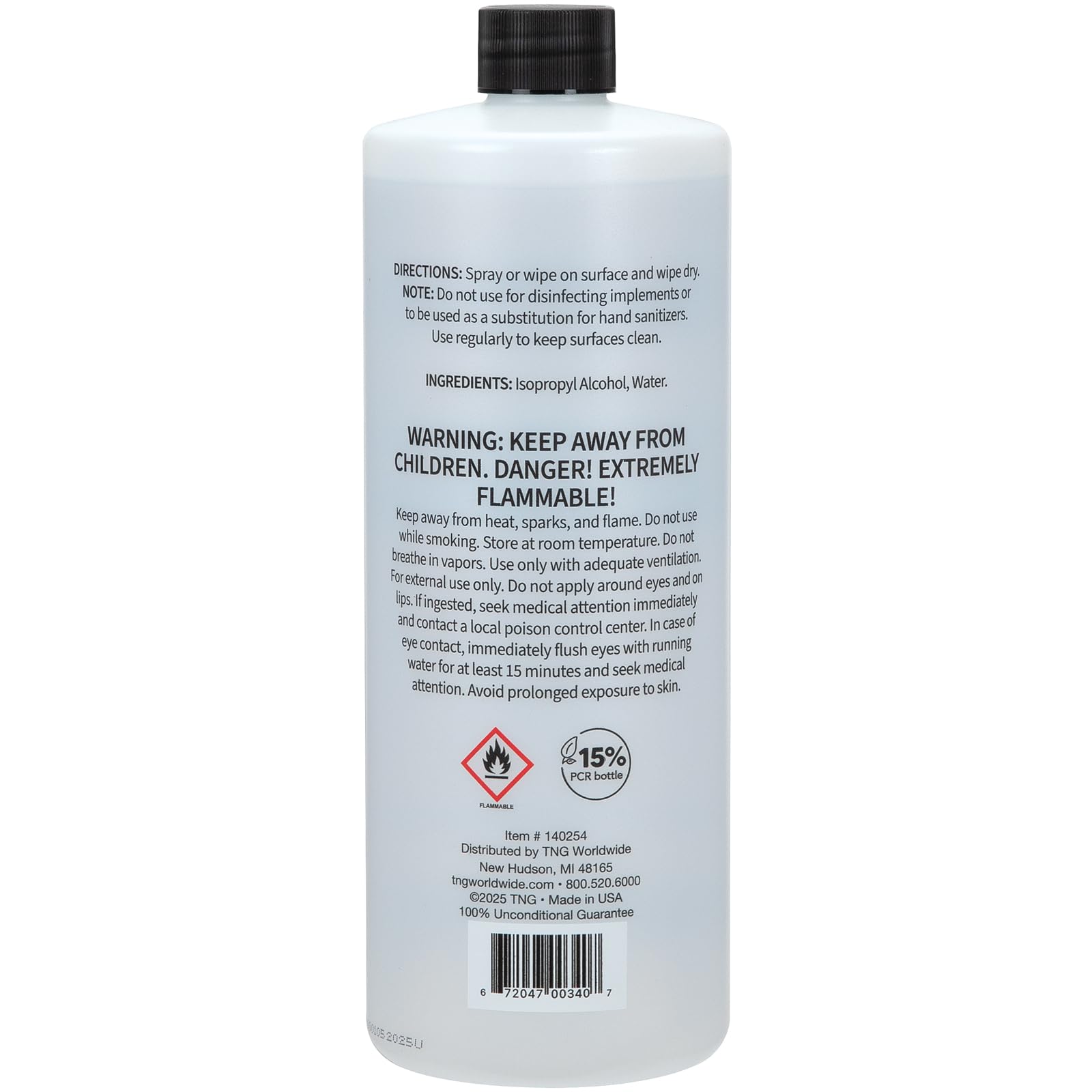 ForPro 91% Isopropyl Alcohol (IPA), Pure & Unadulterated Concentrated Alcohol, 32 Fl Oz (960 ml)