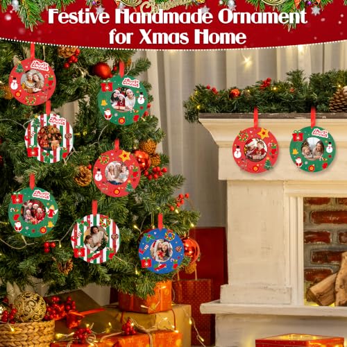 24 Sets Christmas Wooden Photo Frame Ornaments DIY Craft Kit - Astivac Variation of THIS listing: Christmas