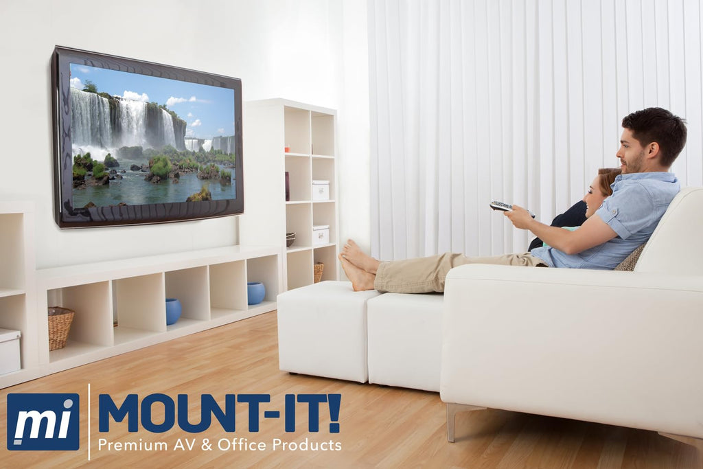Mount-It! Steel VESA Adapter Plate Bracket, Conversion Kit for TV and Monitor Mounts, Expands 50x50 75x75 100x100 200x100 200x200 to Larger VESA Patterns Up to 400x200mm, Fits 32"–55" Screens