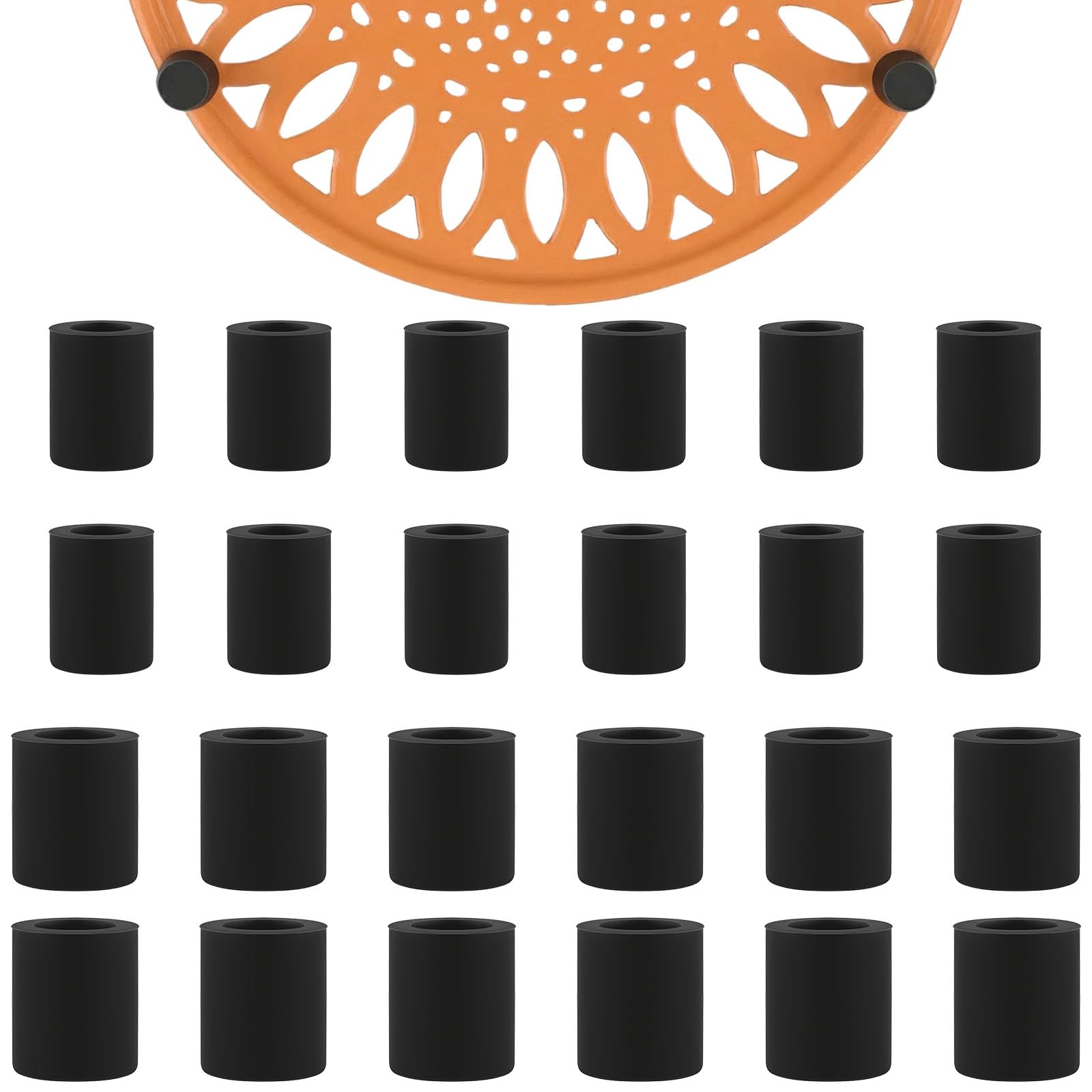 24 Pcs Trivet Rubber Feet Replacement, Stick on Small Rubber Feet Pads for Coaster, Electronics, Cutting Board Non Slip, Sink Grid, Instant Pot Trivet