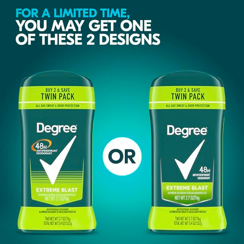 Degree Men Original Protection Antiperspirant Deodorant Extreme Blast 2.7 oz