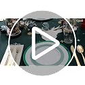 Ciaell 175PCS Christmas Plastic Party Plates Set - White & Green, Green Grid Variation