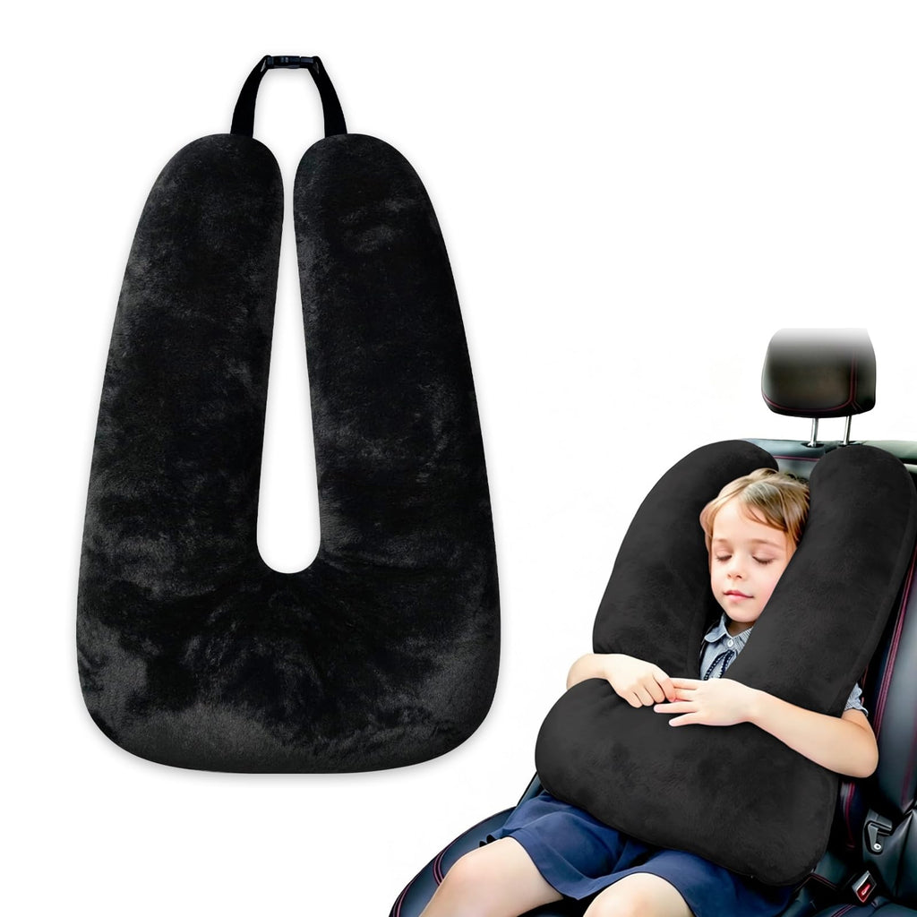 Atablyn Kids Neck Pillow for Travel Provides Double Support to The Head and Neck in Any Sleeping Position on Flights, Car, and at Home, Comfortable Airplane Travel Pillow