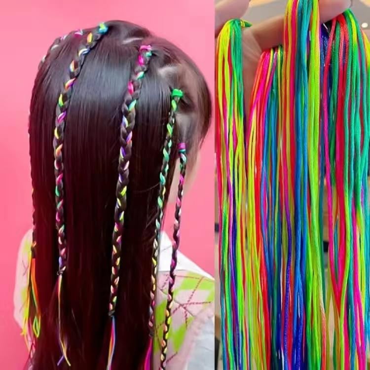 DIY Mixed Gradient Synthetic Hair Braid Kit - 40 Pieces, 90cm