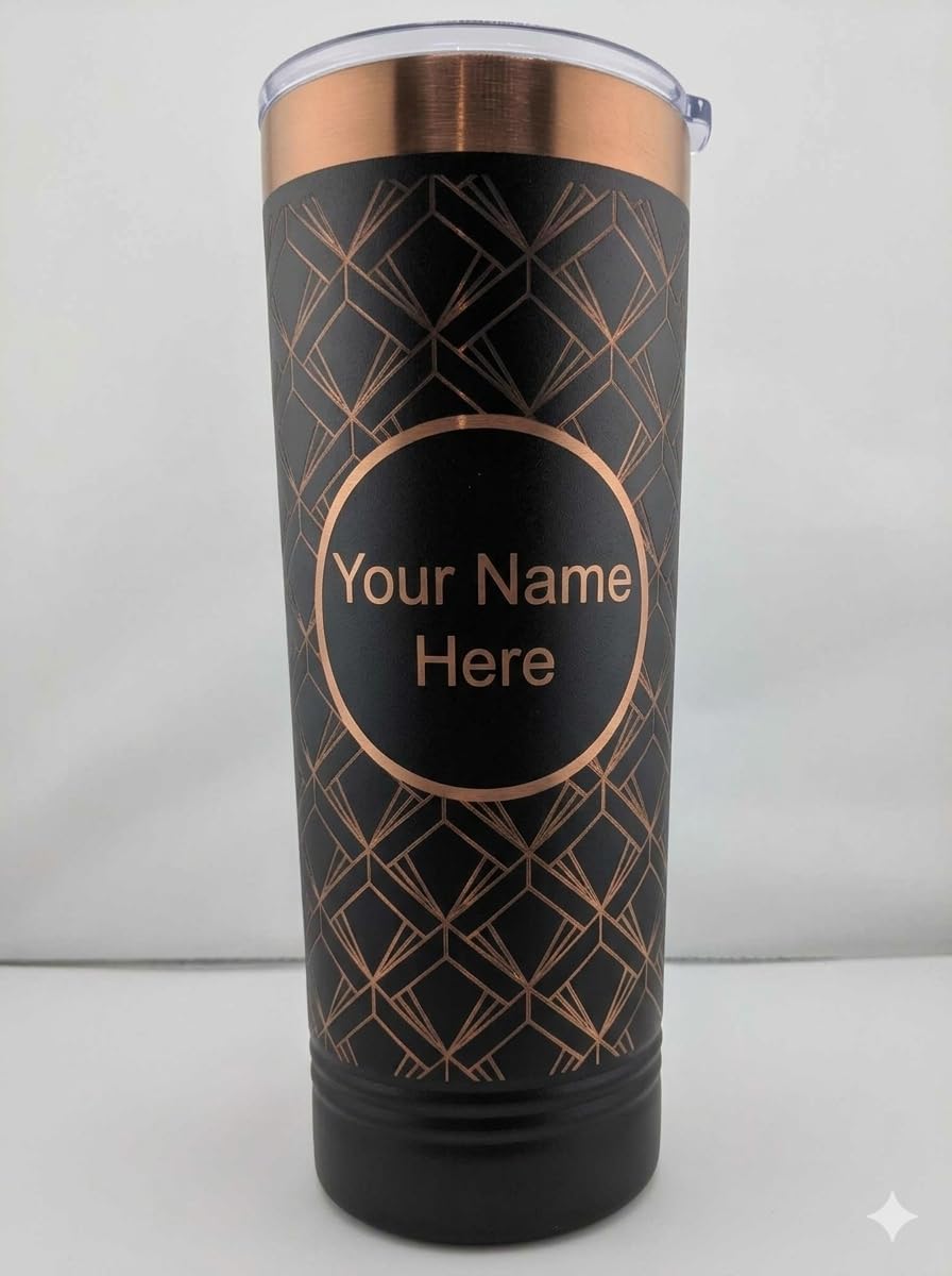 Skiennix Personalized Engraved 20oz Tumbler - Custom Stainless Steel Travel Mug for Men & Women
