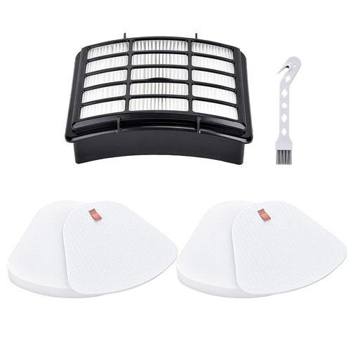1+2 Filter Replacement Set for Shark Navigator Lift-Away Upright Vacuum Cleaners – Compatible with NV350, NV351, NV352, NV355, NV356, NV360, NV370, UV440, UV540 – Compare to XFF350 & XHF350