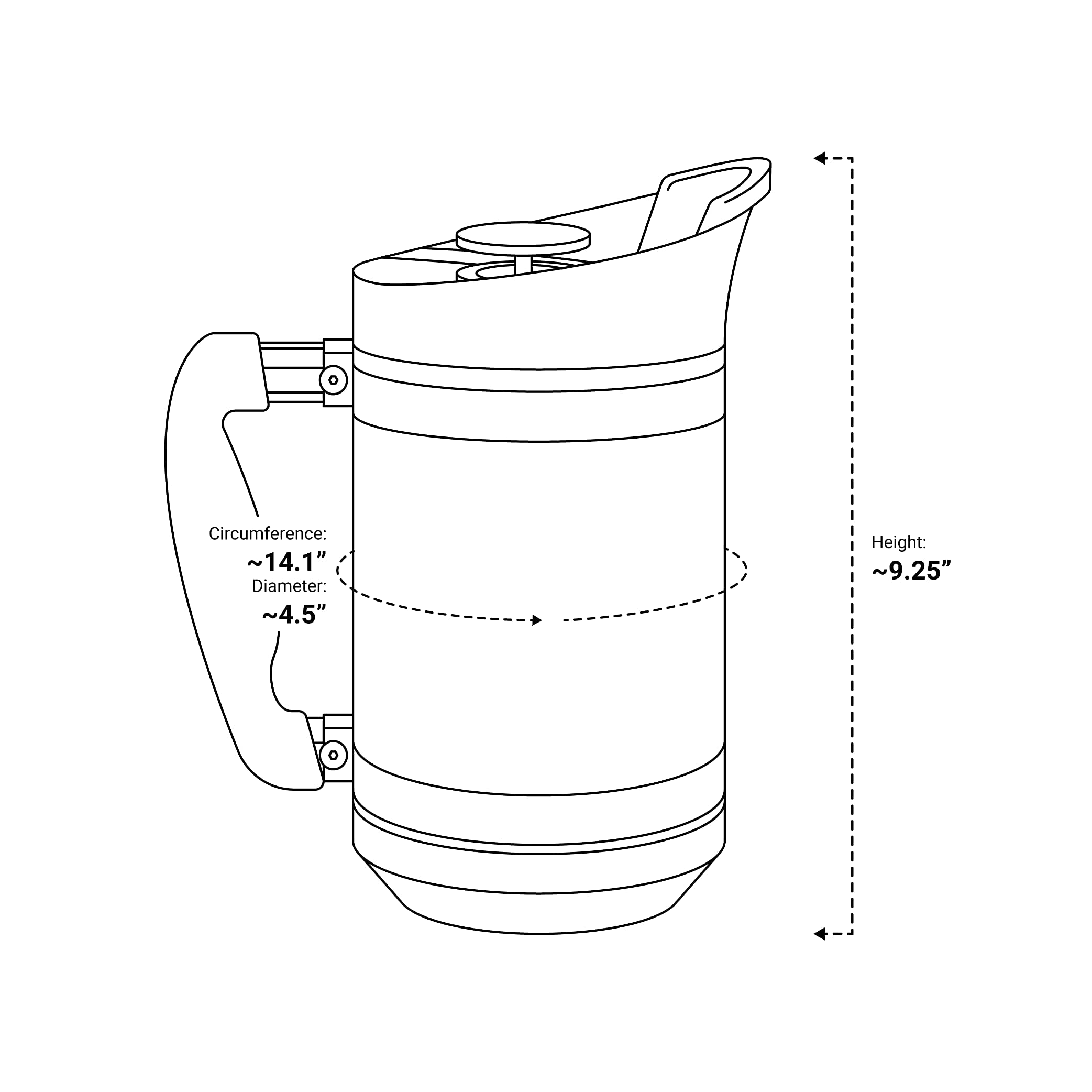 BruTrek® by Planetary Design BaseCamp Coffee Press - Double Wall Insulated Stainless Steel - Bru-Stop Technology, No Grounds in Coffee, No Spill Lid (Red Rock, 32 fl.oz)