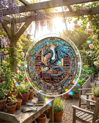 Library's Dragon Acrylic Suncatcher Puzzle - 7.4in DIY Window Hanging Gift
