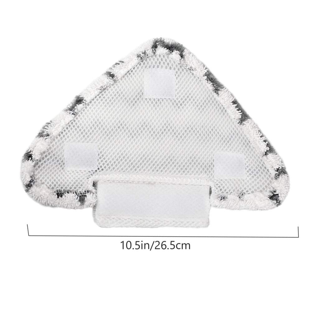 Meriton Washable Steam Mop Pads Triangle Replacement Cleaning Pads Fits Shark Lift-Away/Genius Hard Floor Steam Pocket Mop S3973D S3973 S5003D S6002 (2 Pack)