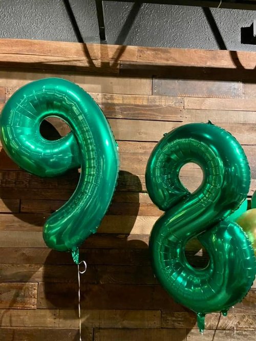 Green Number 19 Balloon - 40 Inch Birthday Decoration for 19th Birthday Parties | St. Patrick's Day Theme
