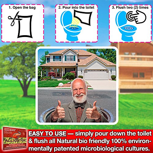 Alligator Shock Septic Treatment Cleaner | Natural Enzyme Formula for Odor Control