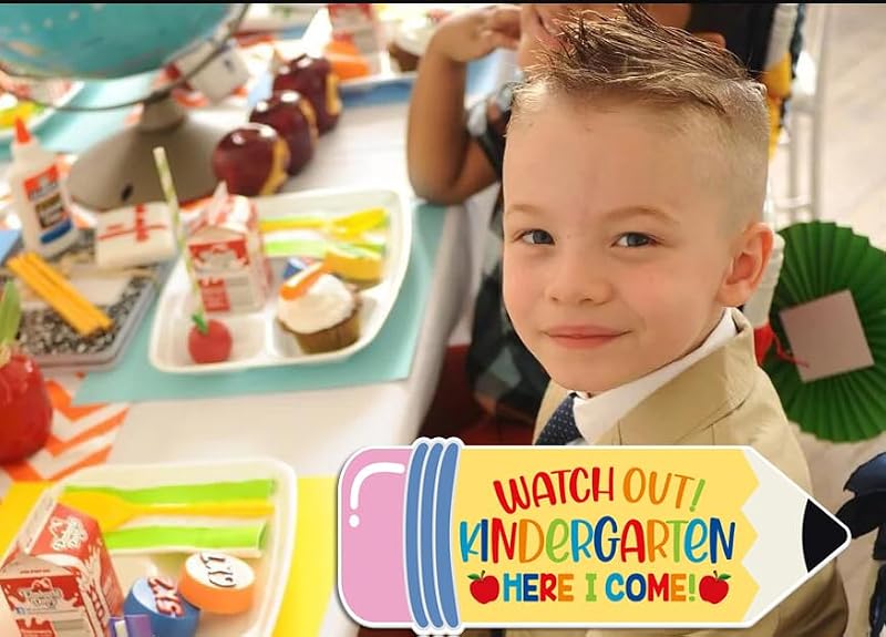 Watch Out Kindergarten Here I Come Photo Sign - First Day School Prop