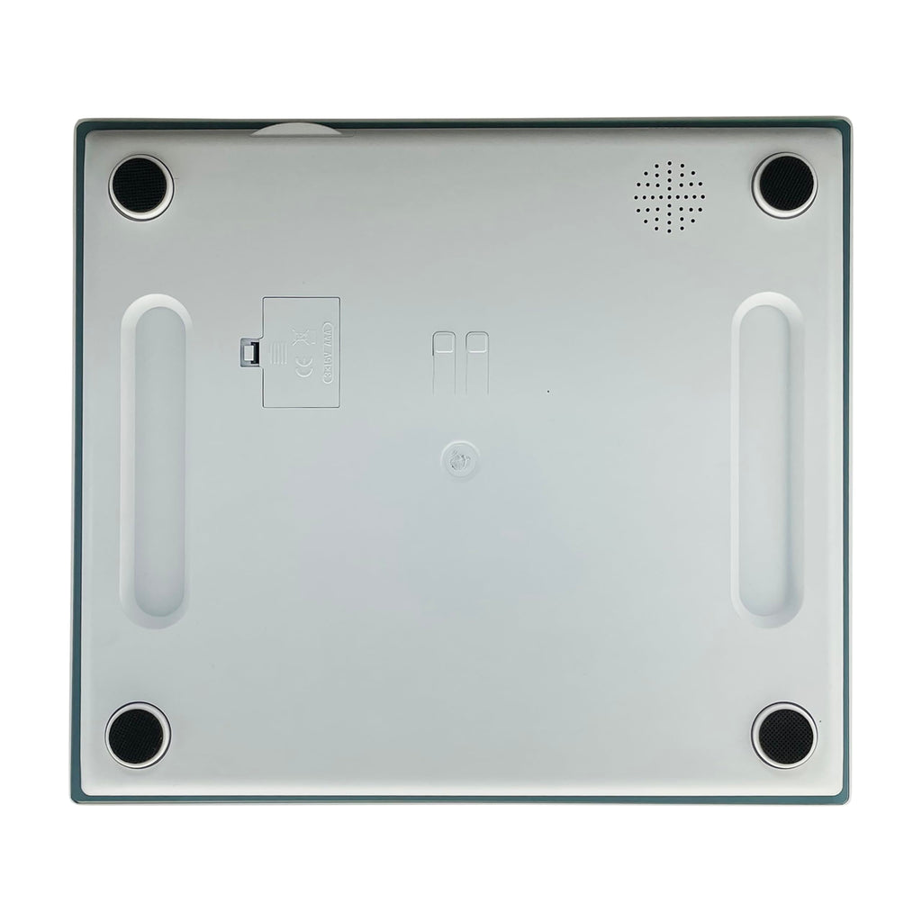 Taylor Digital Extra-Wide Extra High 500lb Capacity Bathroom Scale for Body Weight, Ultra Wide Platform, Digital Weighing Machine for People, Easy-to-Read, Slate Blue