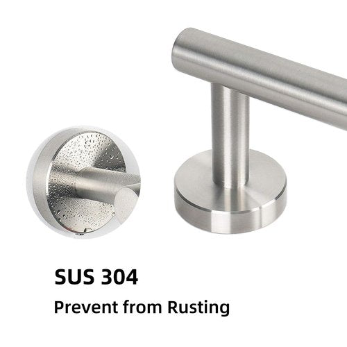 Bath Towel Bar, 20 Inch Towel Racks for Bathroom Wall Mounted, Heavy Duty Bathroom Towel Holder Organizer, Stainless Steel Modern Home Decor Towel Rod, Brushed Nickel