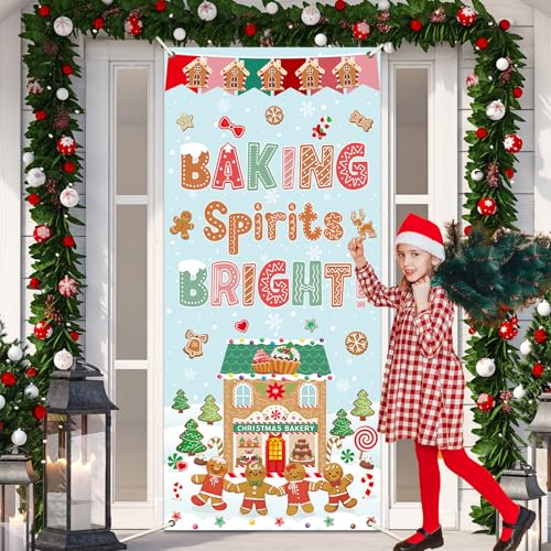Christmas Gingerbread Door Cover Decoration - Classroom Holiday Banner