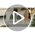 Watercolor Christmas Tree Throw Pillow Cover - 12x20 Inch Buffalo Plaid