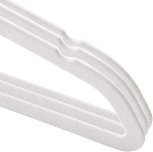 Casafield 50 Velvet Baby Hangers - Soft Ivory for Infant & Toddler Clothes - 11" Size
