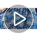 Snowflake Throw Blanket 60x80in Winter Christmas Blanket - Blue & White, Festive Holiday Decor