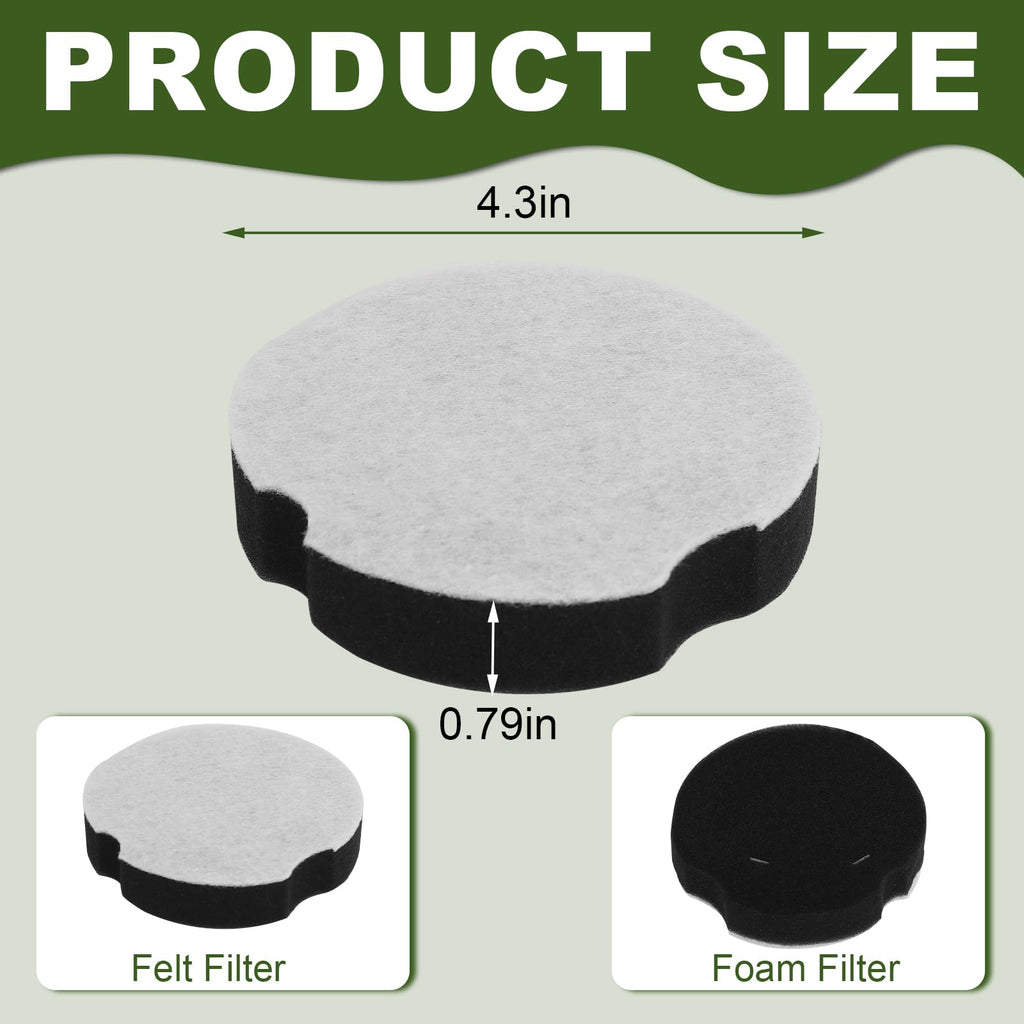 Replacement Filter Compatible with Biss-ell PowerForce Compact Lightweight Upright 1520 2112 Series Cleanview Compact Turbo 3508 3437F Vacuum Cleaner, Replace 1604896 160-4896（6 Packs)