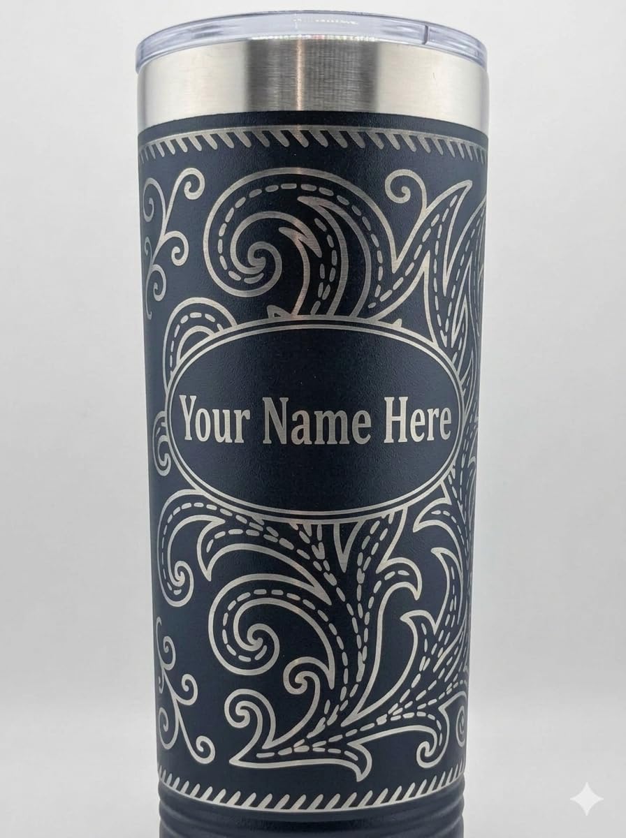 Skiennix Personalized Engraved 20oz Tumbler - Custom Stainless Steel Travel Mug for Men & Women