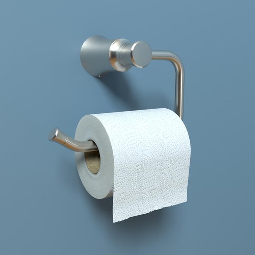 hansgrohe 4787820 Joleena Toilet Paper Holder in Brushed Nickel, 7.25-Inches Wide