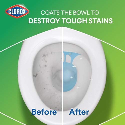 Clorox Toilet Bowl Cleaner - Fresh Scent, 24 Fl Oz - Powerful Stain Removal & Disinfection