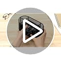 Amazon Basics Mesh Desk Organizer with Pen Holder & Drawer, Black