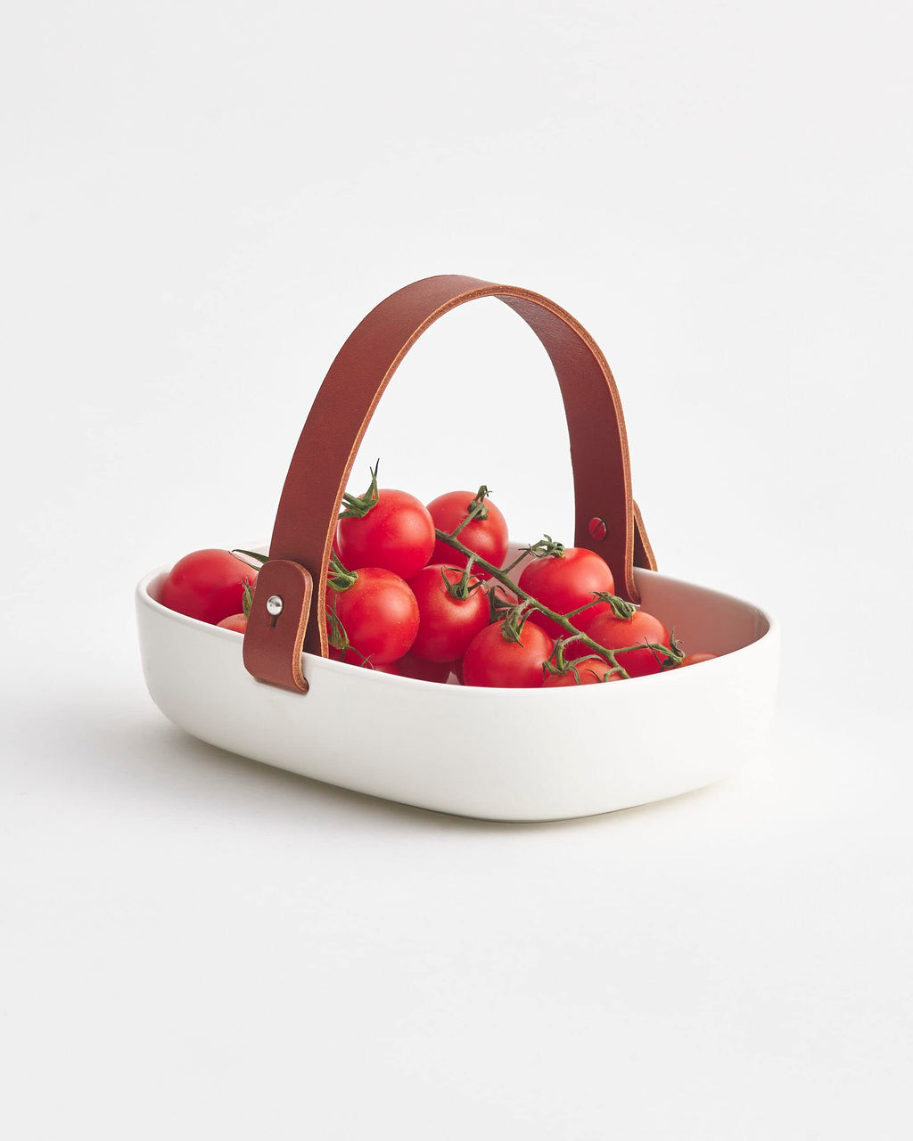 MARIMEKKO Koppa Oiva Serving Tray — Refine Your Kitchen Décor with Our Iconic White Stoneware — Stylish & Classic White Porcelain Serving Tray to Elevate Your Dining Experience (5 in x 8 in)