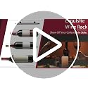Wall Mounted Wine Rack – 2 Individual Bottle Holders for Home Bar Decor