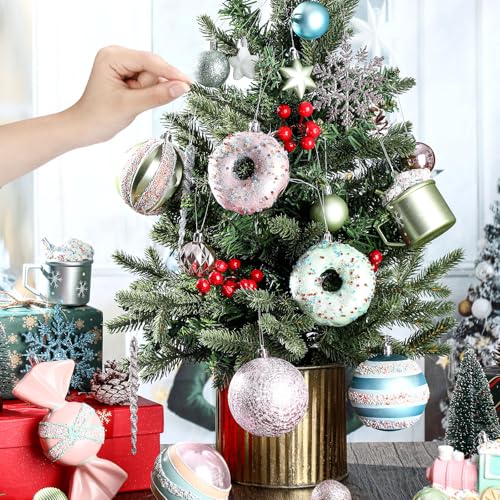 70 Pcs Christmas Tree Ornament Dessert Cupcake Candy - Cute Food Theme