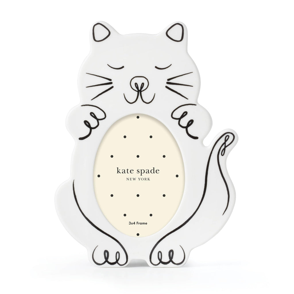 kate spade new york Wild Things 4x3 Cat Picture Frame