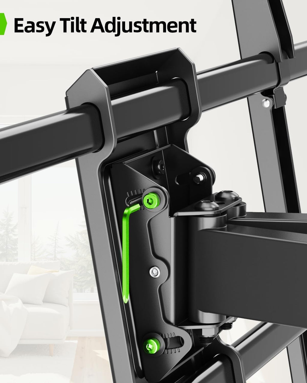 USX MOUNT Heavy Duty Full Motion TV Wall Mount - Supports 60-120 Inch TVs Up to 220lbs | 28" Extension, Max VESA 900x600mm